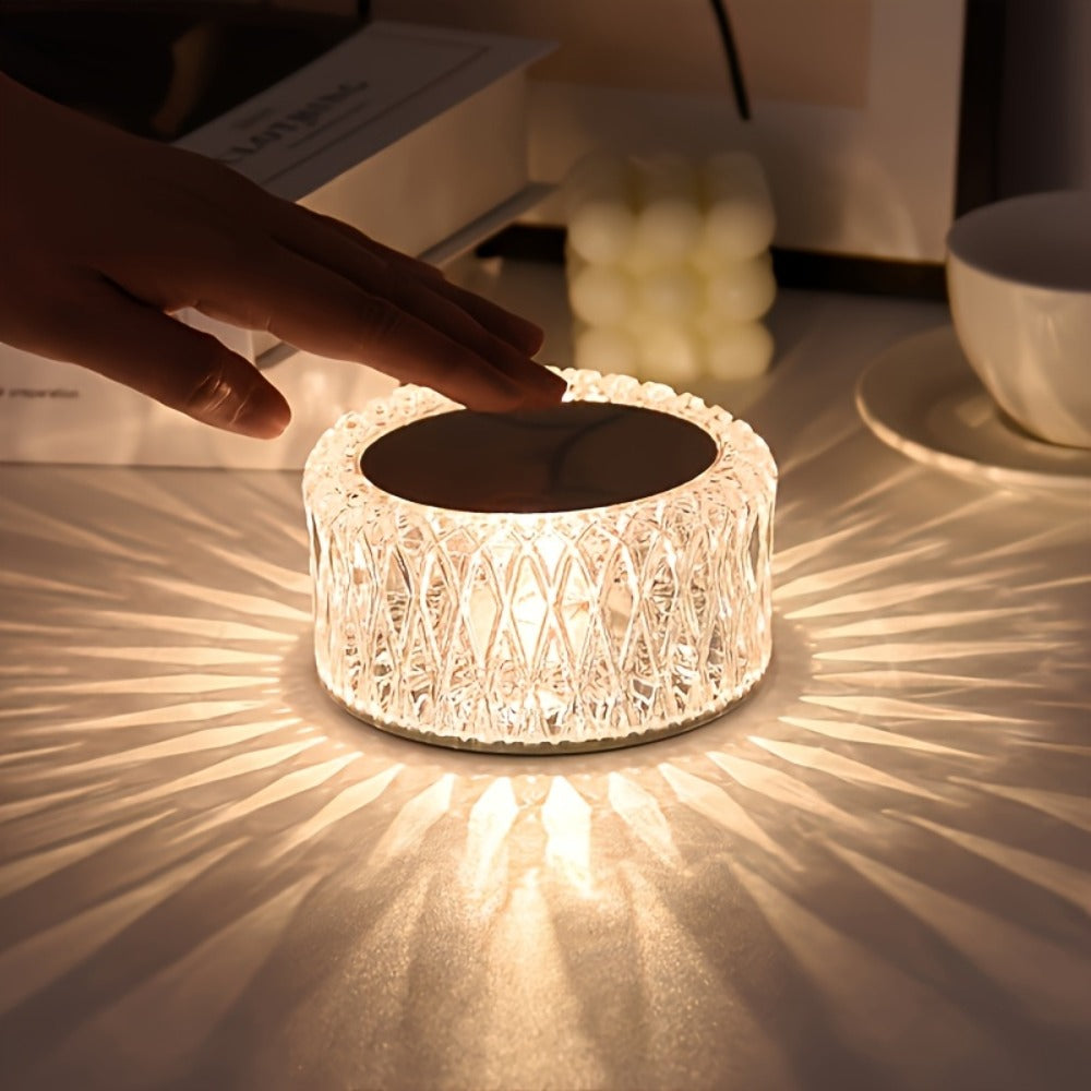 Touch Night Light 16 Color Rechargeable LED – 3-Level Brightness Portable Bedside Lamp with USB Charging for Bedroom, Restaurant, Camping & Home Decor