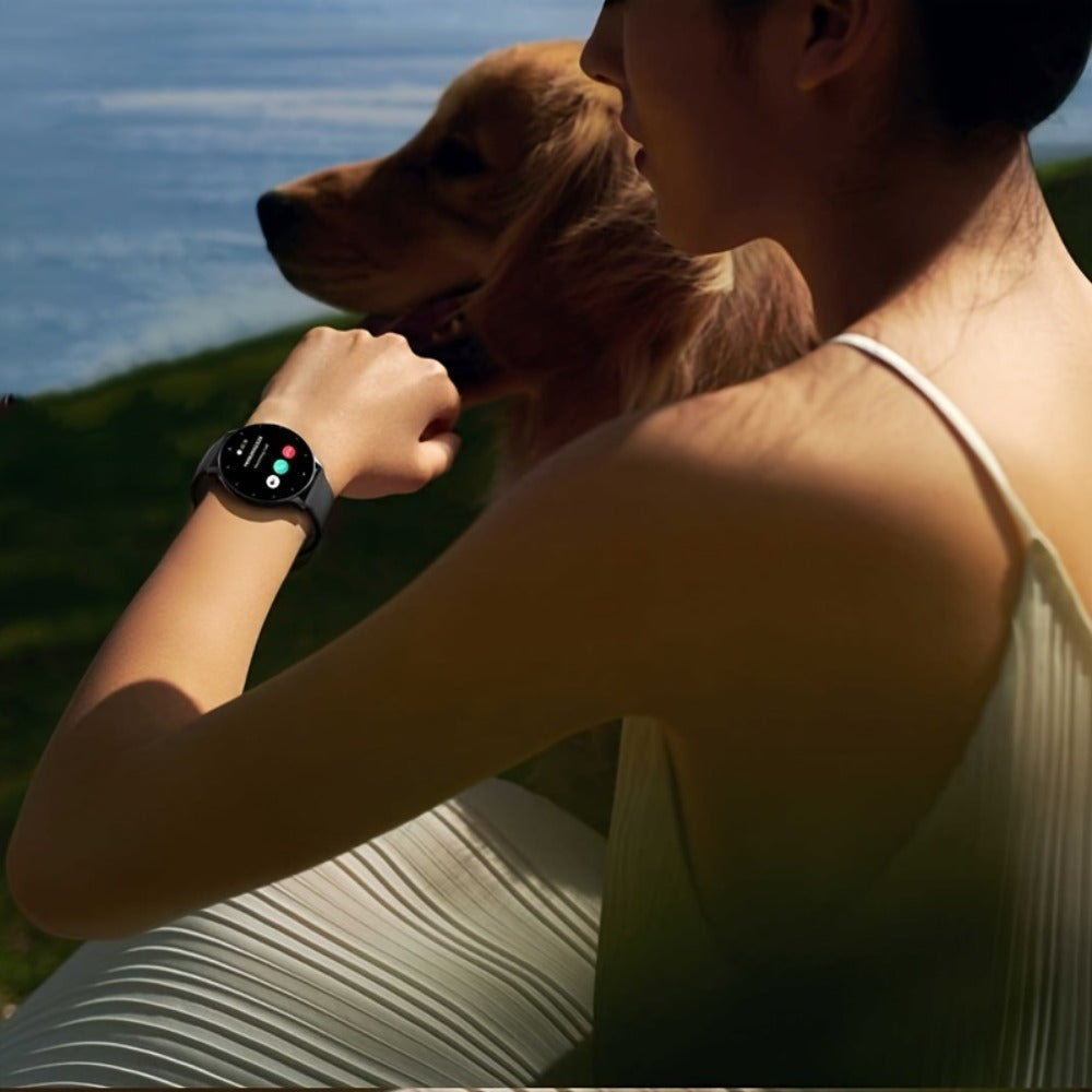 2-Pack Smartwatch with AI Voice Assistant Wireless Calling Sleep Tracker Calorie Step Counter Multi Sport Mode Message Notifications Fitness Health Watch for Men Women – Black Pink Gold Purple