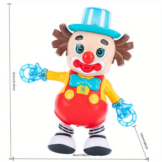 Dancing Clown Toy Doll with Swinging Motion, Lights and Music