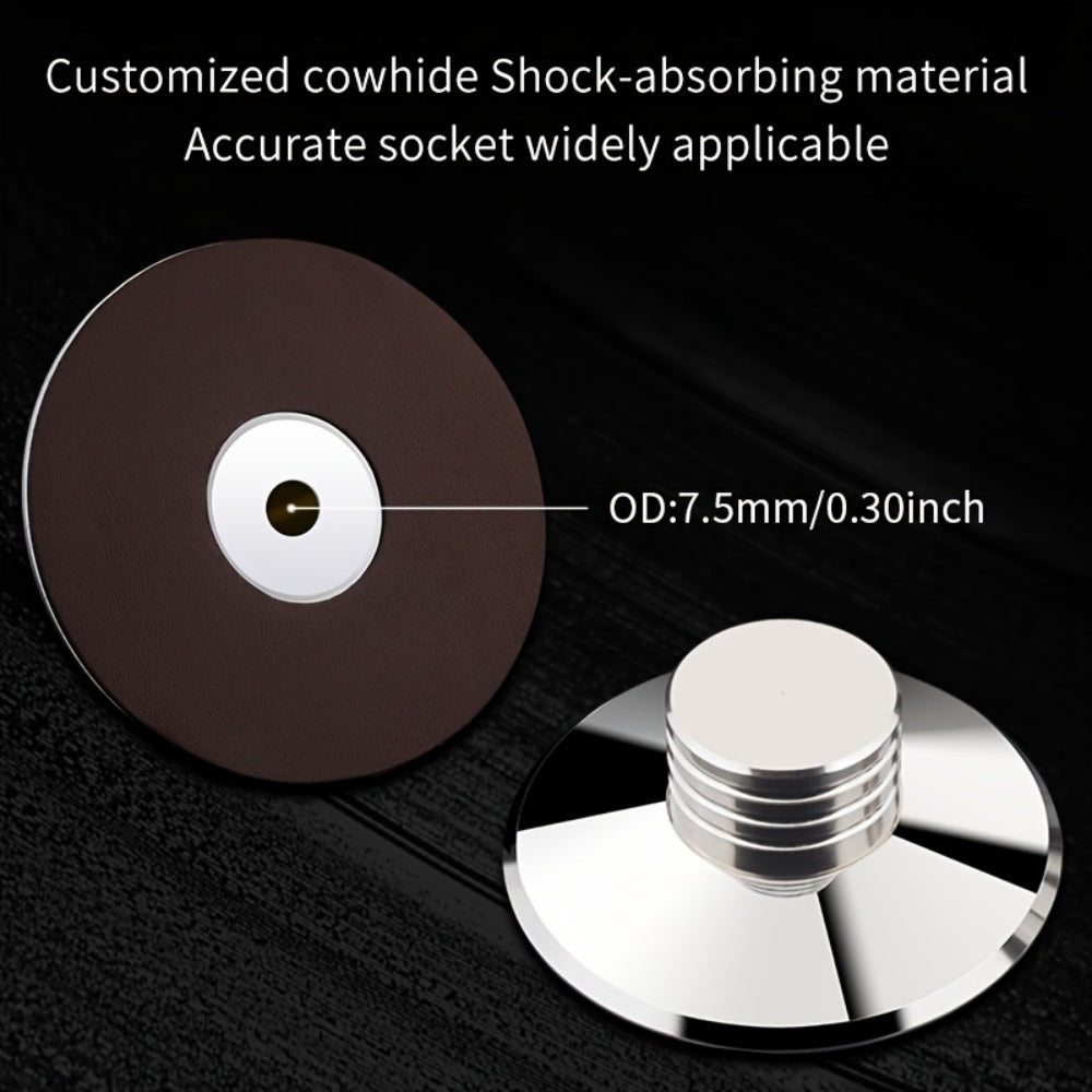 Vinyl Record Weight Stabilizer LP Clamp for Turntables | Metal Disc Stabilizer, Reduces Vibration & Noise, Polished Stainless Steel, Compatible with Most Turntable Models – YYAUDIO