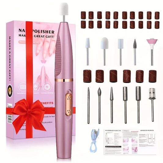 Electric Nail Drill Kit, Variable Speed up to 20,000 RPM with 11 Bits