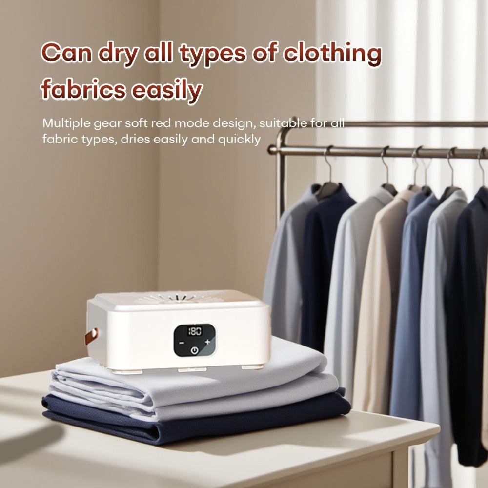 Mini Dryer Machine 600W Portable Clothes Dryer Dual Mode Quiet Operation Timer 1H 2H 8H Energy Efficient for Apartments Dorms RVs Travel Small Spaces Basic Premium