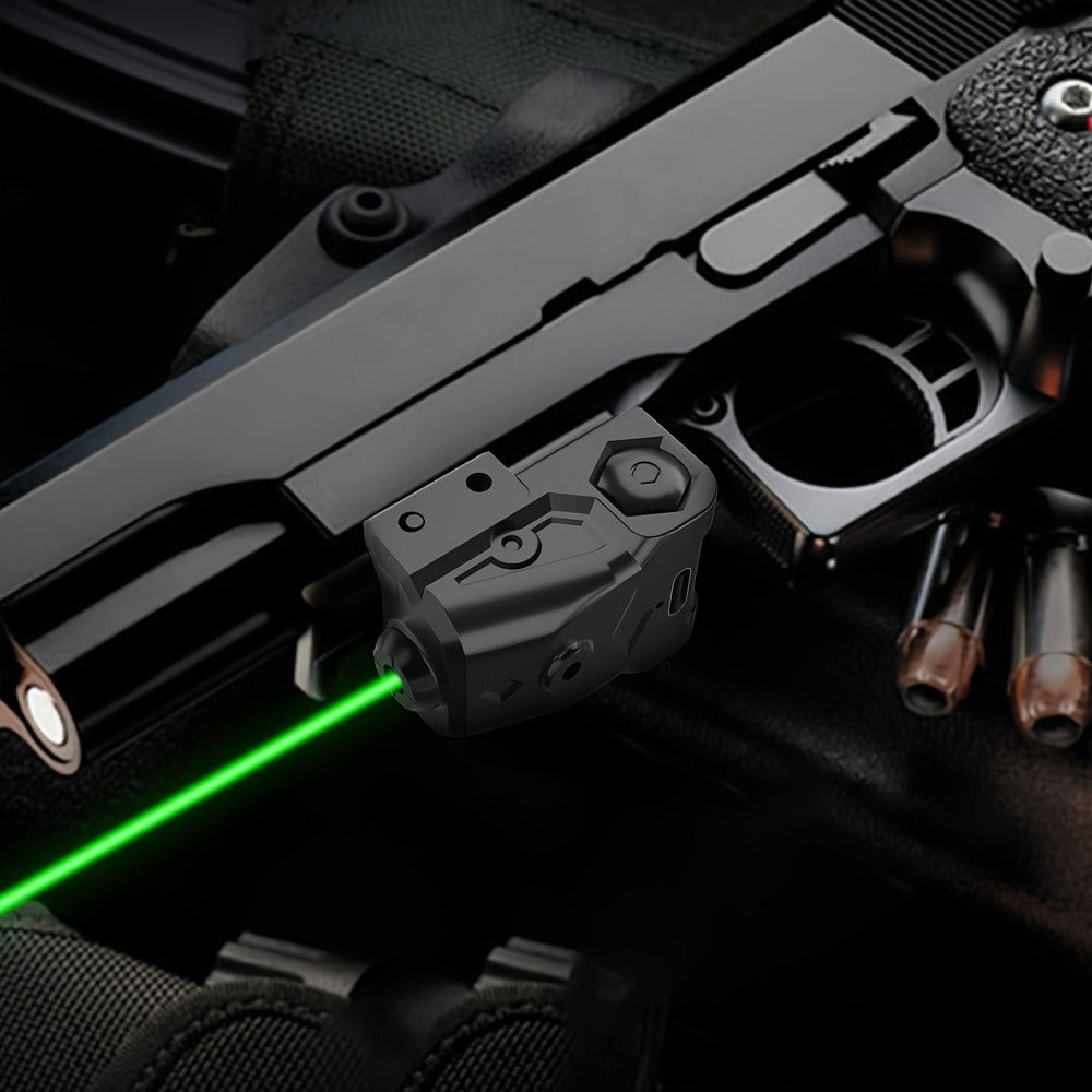 Pistol Laser Sight Ultra Compact Red Green Purple Laser for Guns with Type-C Charging – Universal 20mm Picatinny Rail Mount, Ambidextrous ON/OFF Switch, Left & Right Hand Compatible
