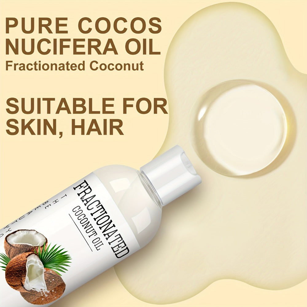 Fractionated Coconut Oil 4-Pack 7.5 fl oz Each – Pure Vegan Carrier Oil for Skin & Hair, Lightweight Moisturizer, Massage Oil, Fragrance-Free, Essential Oil Blending, DIY Skincare Body Oil