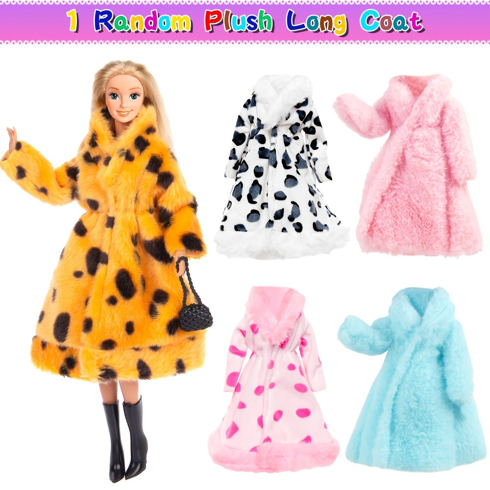 11.5-Inch Fashion Doll Set with 16 Outfits, Shoes and Accessories