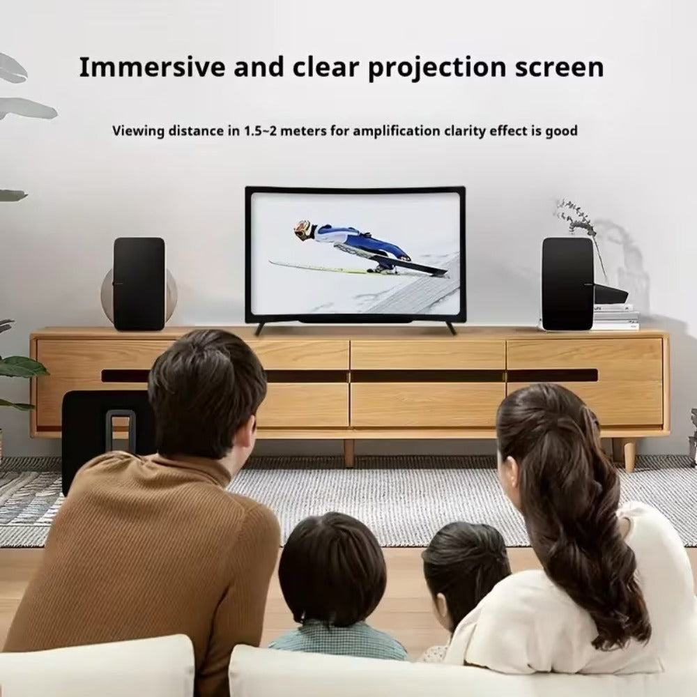 16 Inch Screen Magnifier for Phone HD Curved 3000:1 Contrast 108° Wide Angle – Foldable Stand Eye Protection Mobile Amplifier for Movies Gaming Family Viewing, Universal iPhone Android Enlarger Gift