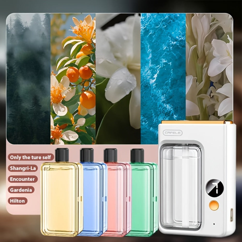 Ultrasonic Essential Oil Diffuser & Humidifier with Auto Shut-Off, Quiet Aromatherapy for Home Bedroom Office – Choose Hilton Gardenia Ocean Shangri-La Encounter Scent Bundle