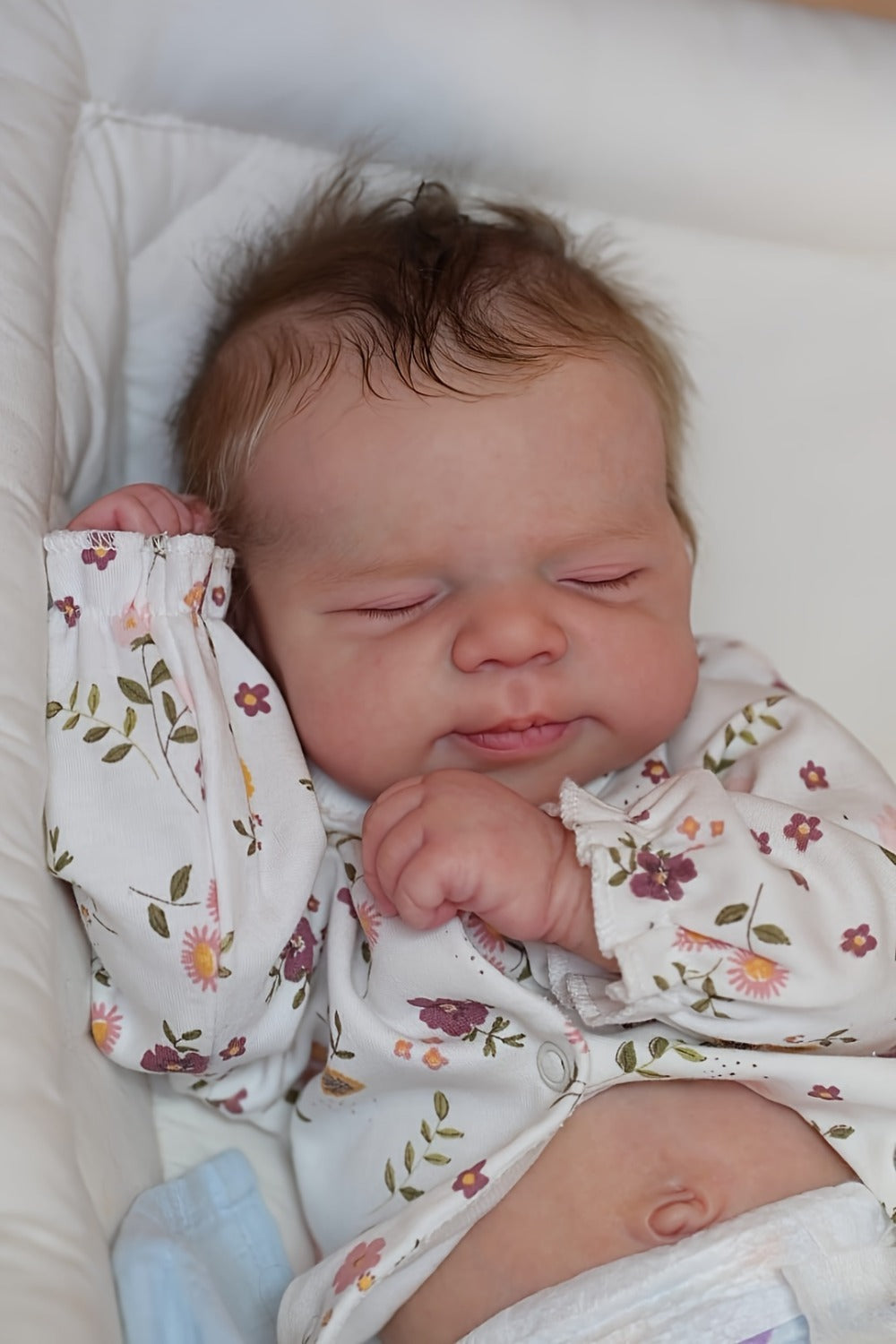 19-Inch Full Vinyl Reborn Baby Doll with Rooted Hair and Accessories