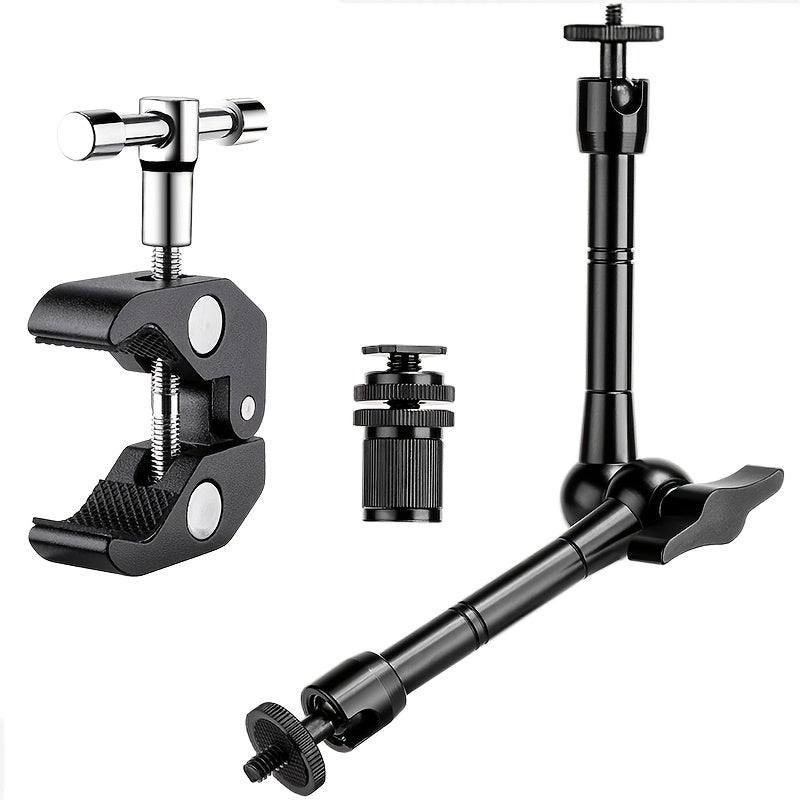 Magic Arm 11 Inch Friction Articulating with Super Clamp – Camera Arm for DSLR, LCD Monitor, LED Light, Photo Studio, Streaming & Outdoor Camping Fishing Mount