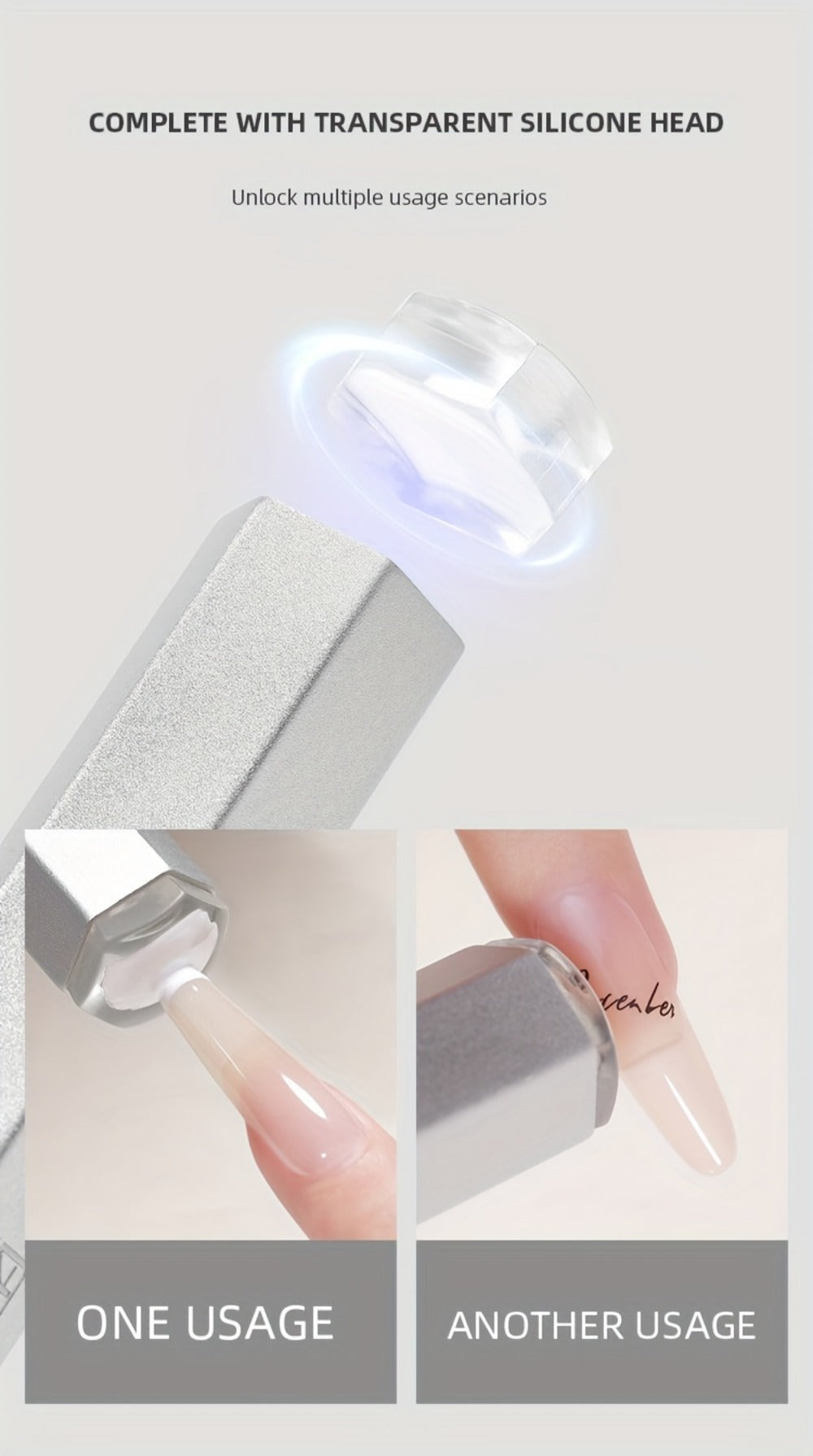 Mini Handheld Nail Dryer LED Lamp USB Powered Fast Dry Gel Polish Curer Portable Small Nail Lamp for Home Salon Travel Manicure DIY Nail Art Black Blue Gray Light Blue