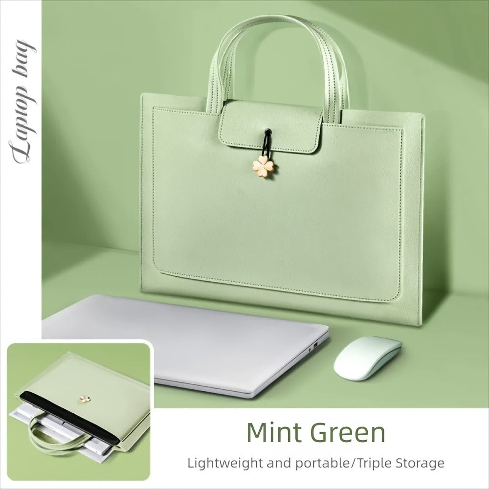 Laptop Sleeve Bag 13 14 15.6 16 Inch Protective Case with Carrying Strap Inner Liner Pouch Compatible MacBook HP Dell Lenovo Multi-Color Portable Shoulder Handbag Travel Briefcase for Women Men