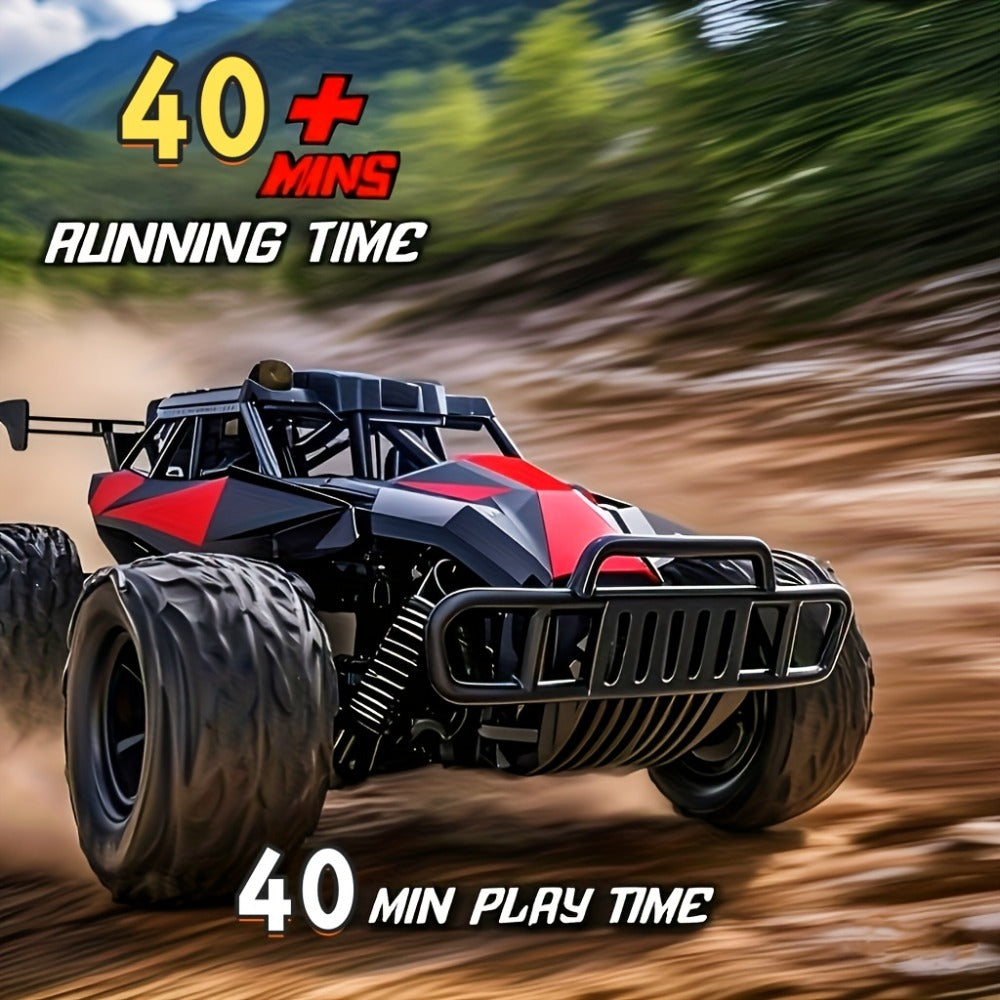 Colorful LED RC Off-Road Car with Red Buggy & Yellow Vehicle Options