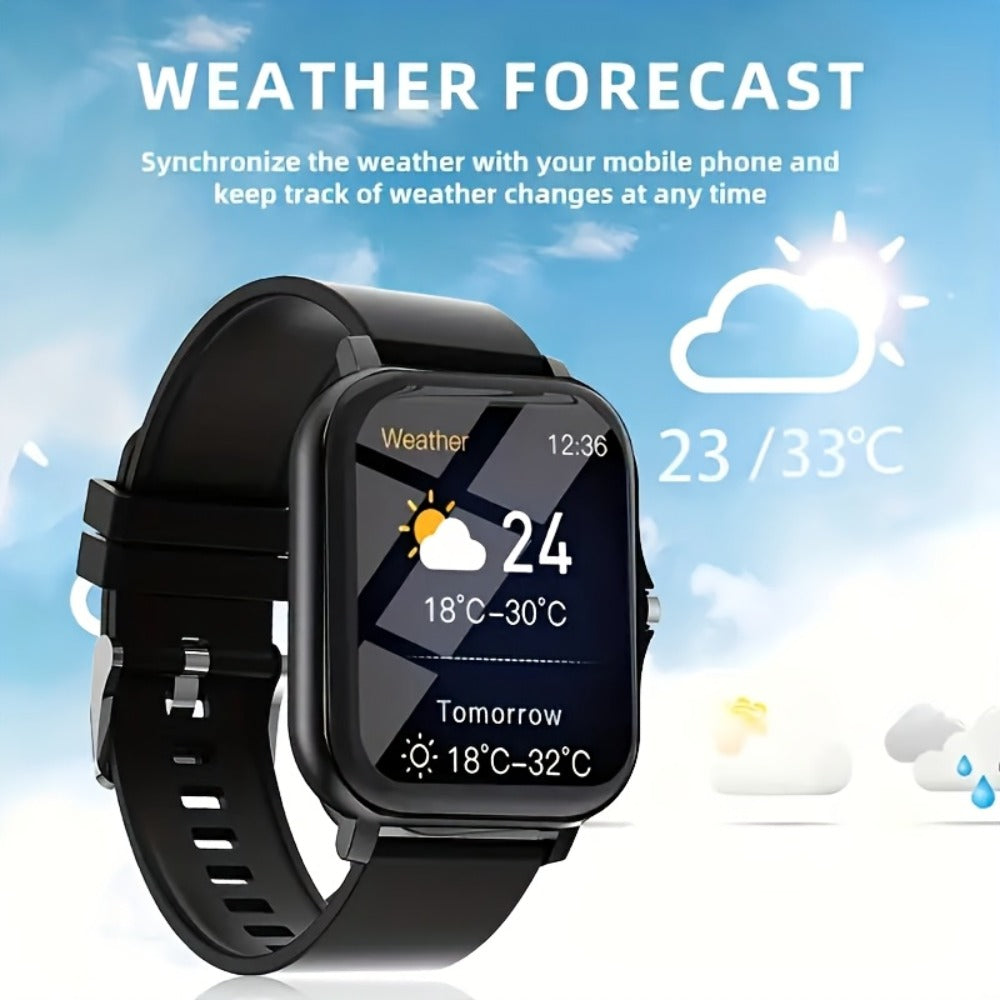 Large Screen Smart Watch with HD Voice Calling, Unisex Bluetooth Smartwatch, Message Reminder, Multiple Sport Modes, Heart Rate Sleep Tracker, Compatible with iPhone & Android – Outdoor Daily Wear Gift Watch 8 Colors