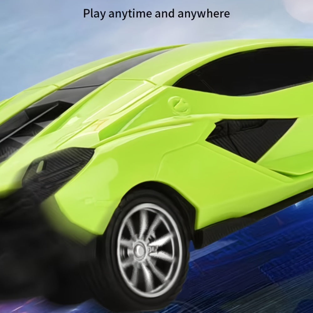 Drift RC Car 1:24 Scale with LED Lights, 4-Channel USB Rechargeable Sports Car Model