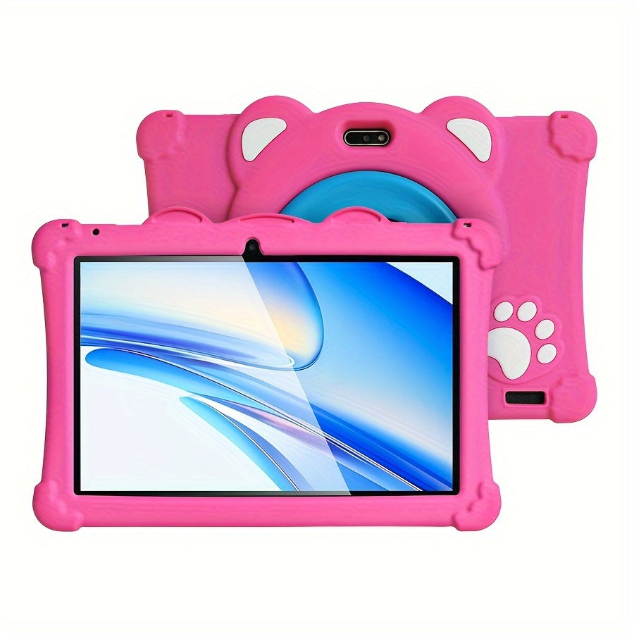 Kids Tablet 10 Inch Android 13, IPS Eye Protection Display 32GB ROM 3GB RAM, Dual-Band WiFi Parental Controls Google Play, Pre-Installed Educational Apps & Games Dual Camera, Toddler Tablet with Protective Case for Ages 3-12 – Red Blue