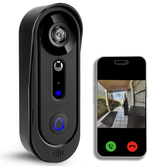 Video Doorbell Camera, 1080p with 166° View, 5200mAh Battery and Two-Way Audio