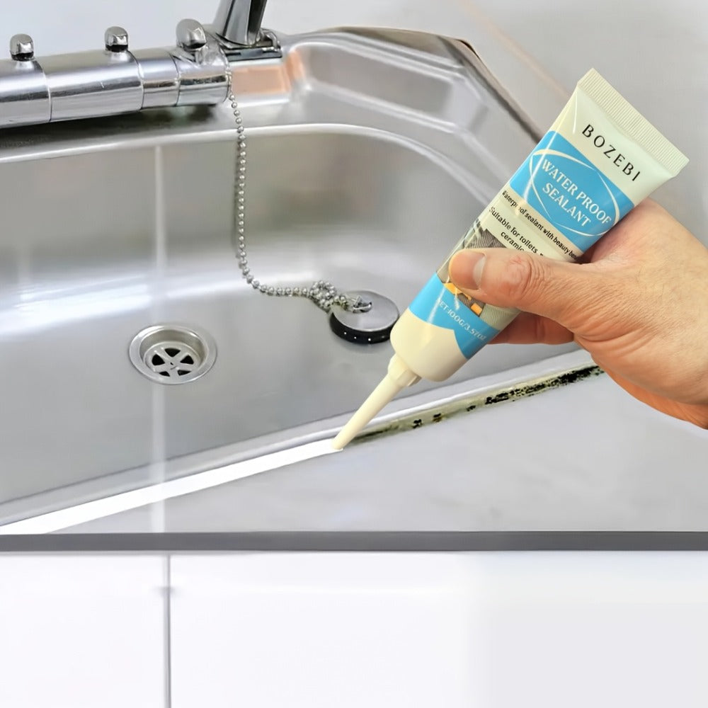Waterproof Tile Grout Sealant Gap Filler for Kitchen & Bathroom – Odorless Strong Adhesive Tile Refill Agent for Sink Floor Wall Cracks, White 100g (3-Pack)