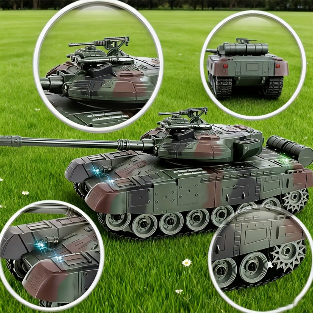 1:16 RC Armored Tank, Tracked All-Terrain Military Model