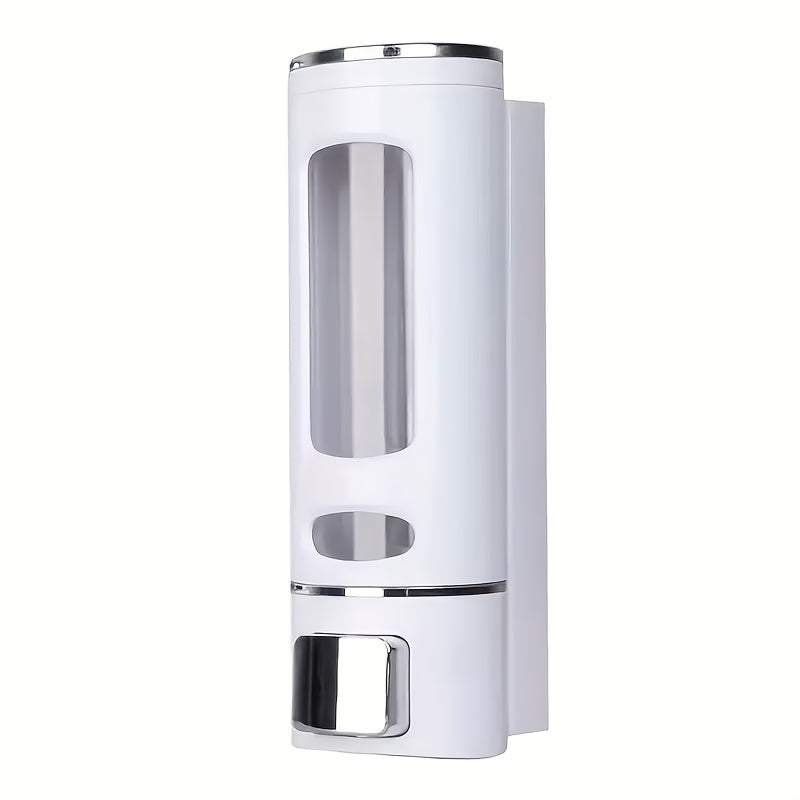 Wall-Mounted Soap Dispenser 53oz Large Capacity – No-Drill Manual Press Pump for Shower Gel Shampoo Lotion Bathroom Kitchen