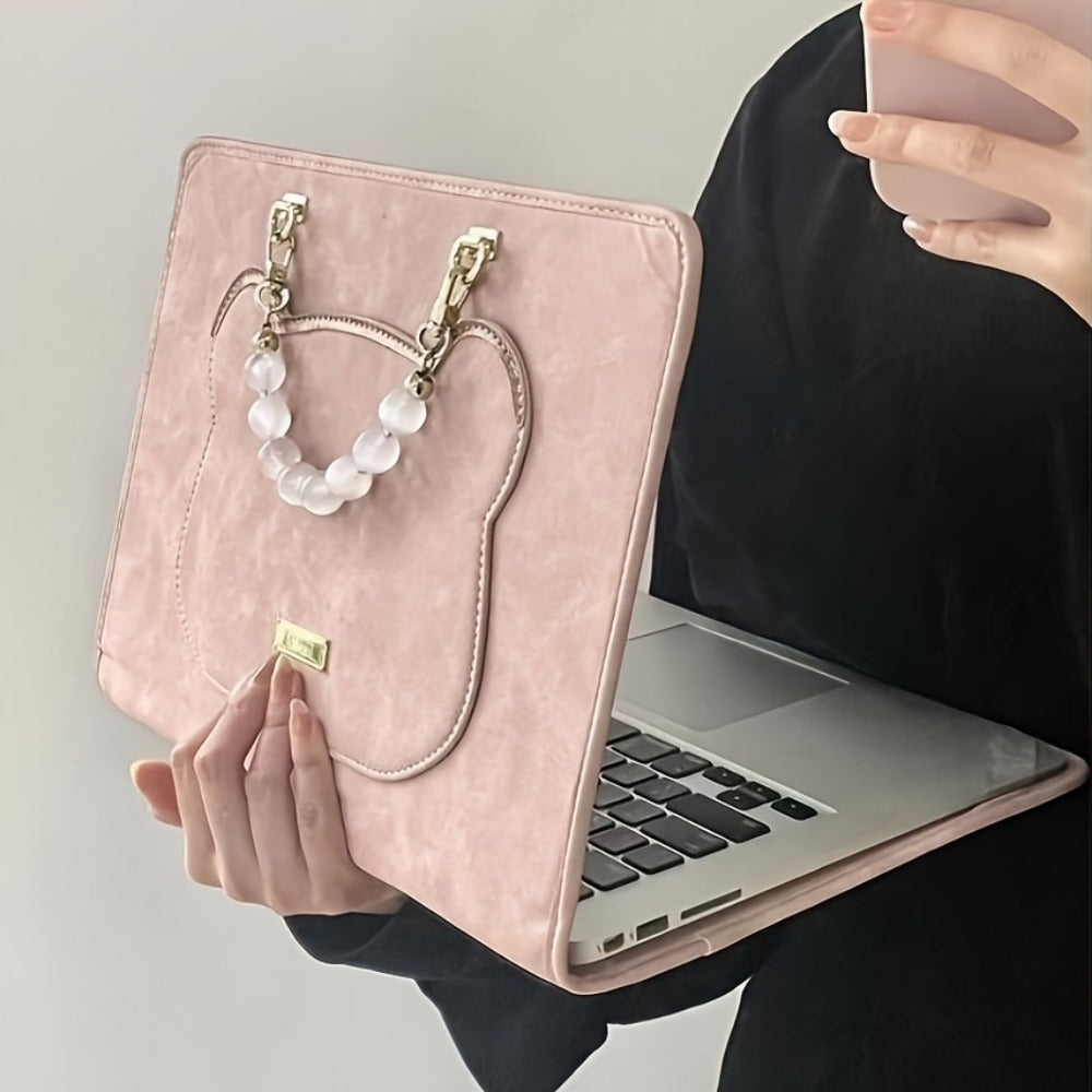 Laptop Sleeve Bag 13 14 15.6 16 Inch Protective Case with Carrying Strap Inner Liner Pouch Compatible MacBook HP Dell Lenovo Multi-Color Portable Shoulder Handbag Travel Briefcase for Women Men