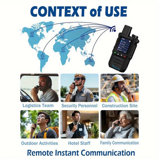 Walkie Talkies K6 2-Pack with SIM Cards for Field Work and Outdoor Communication