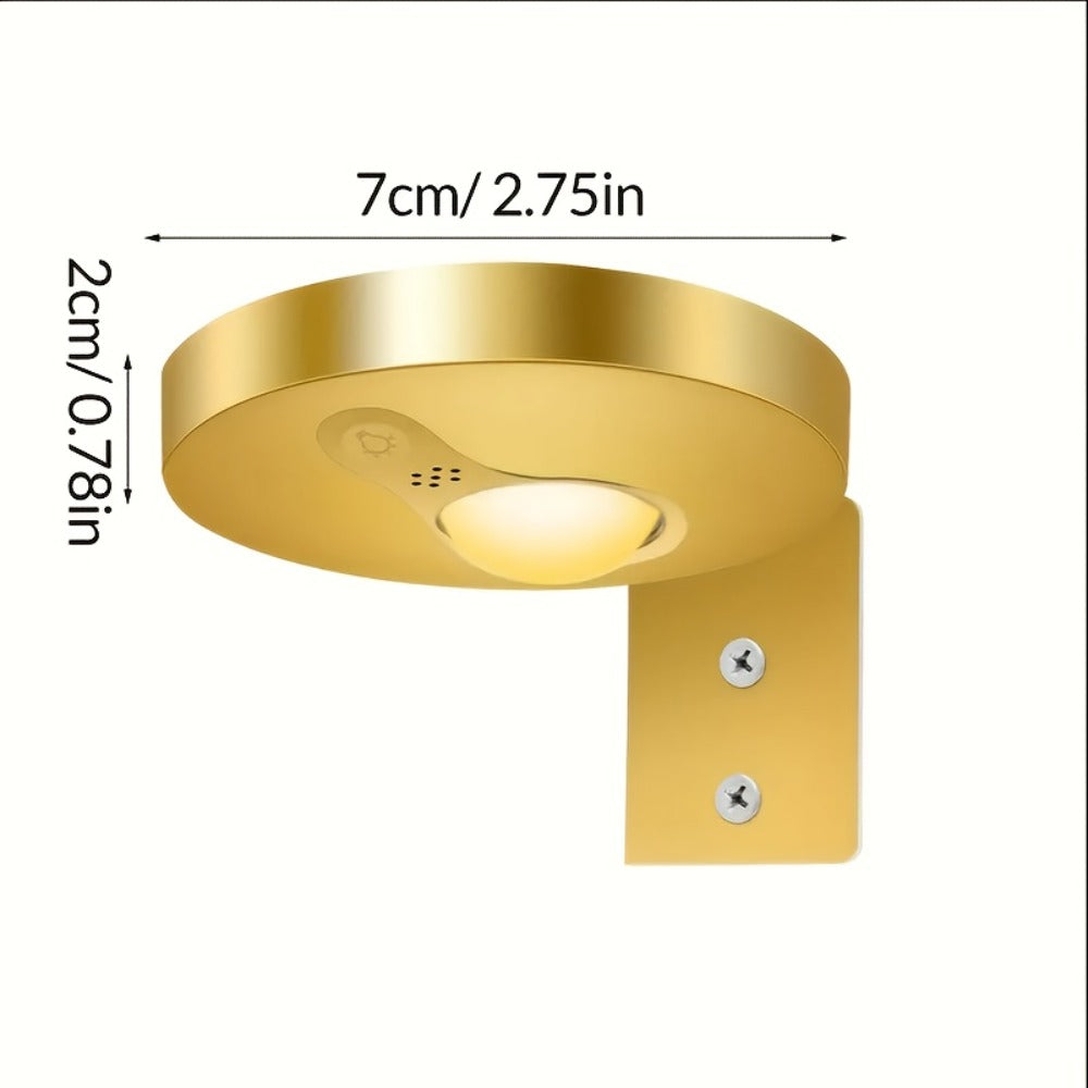 Picture Lights for Wall Rechargeable – Magnetic LED Art Display Light with Remote 3 Color Temperatures Dimmable Timer Golden Finish – 3-Pack & 6-Pack