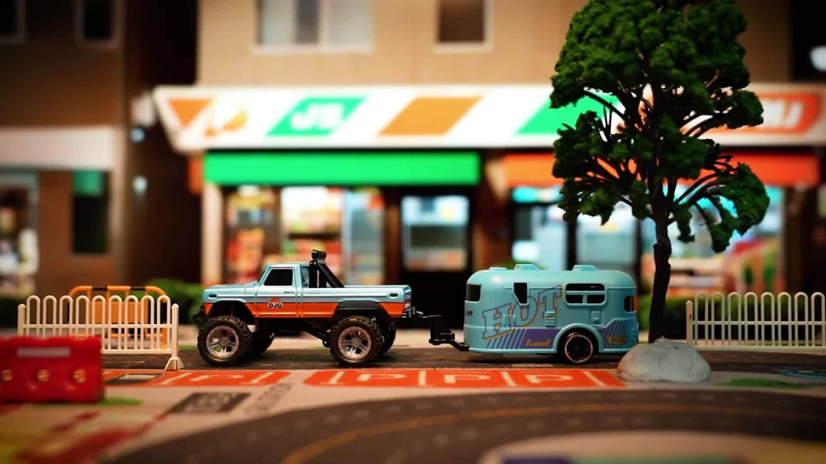1:64 Scale Mini RC Off-Road Truck with Shock Absorbers, Alloy Body