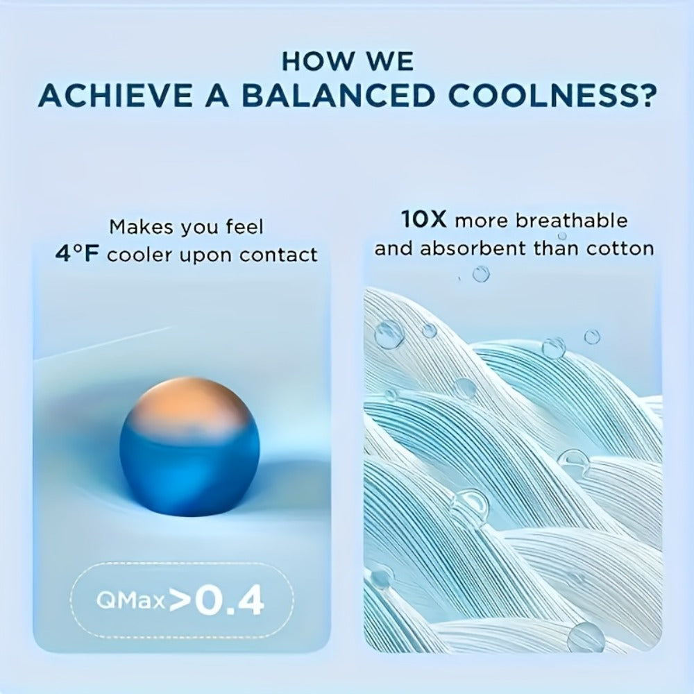 Cooling Blanket for Hot Sleepers – Lightweight Breathable Summer Comforter, Air-Cooled Moisture-Wicking Blanket for Adults, Queen & King Size