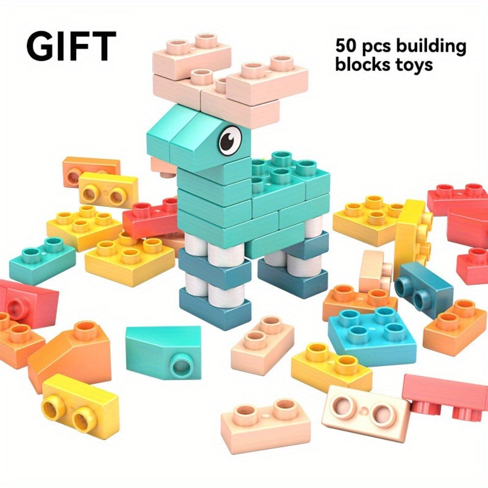 Kids Building Block Table & Chair Set with Storage, 16.5 x 12.6 in