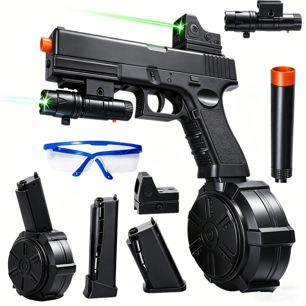 High-Power Electric Gel Blaster Auto Shooting Toy – Rechargeable, Long Battery Life, ABS Portable Build, Outdoor Indoor Team Battle Game for Ages 12+, Halloween Christmas Birthday Party Gift