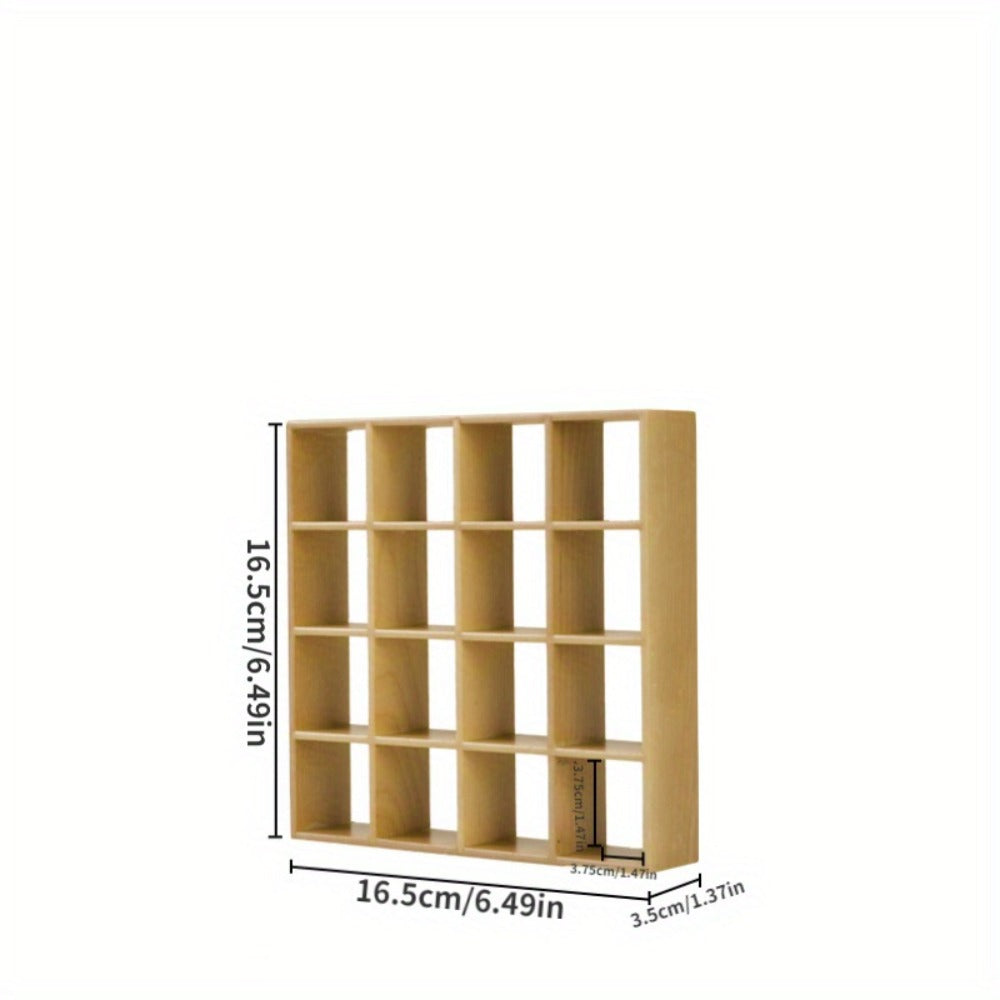 1:12 Scale Dollhouse Display Cabinet with 16 Compartments