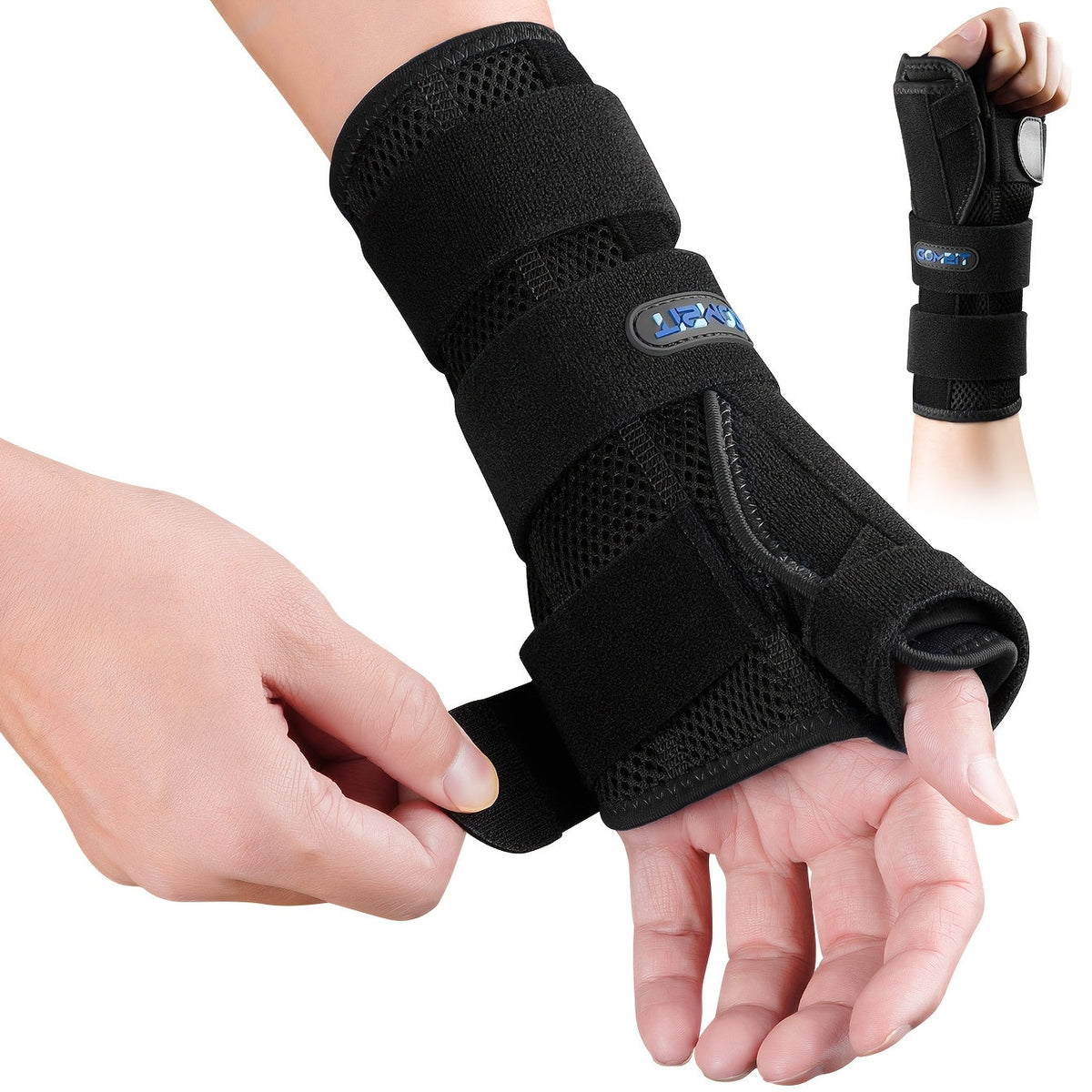 Wrist & Thumb Brace Complete Support Set with Adjustable Shoulder Strap, Night Clip Stabilizer, Wrist Tube & Hand Support – Unisex Compression Wrap for Pain Relief