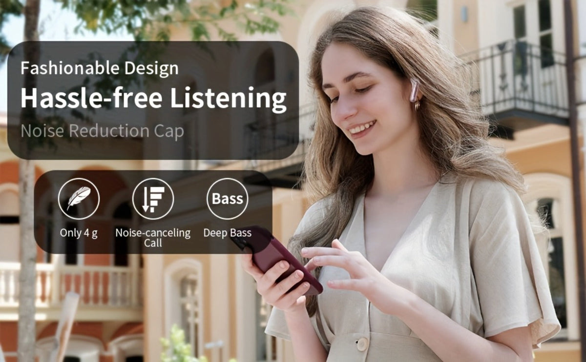 Bluetooth 5.3 Wireless Earbuds with Noise Cancelling Mic & LED Display, Deep Bass Stereo in-Ear Headphones, 36H Playback, Compatible with iPhone Android Laptop Tablet for Sports Gym Travel