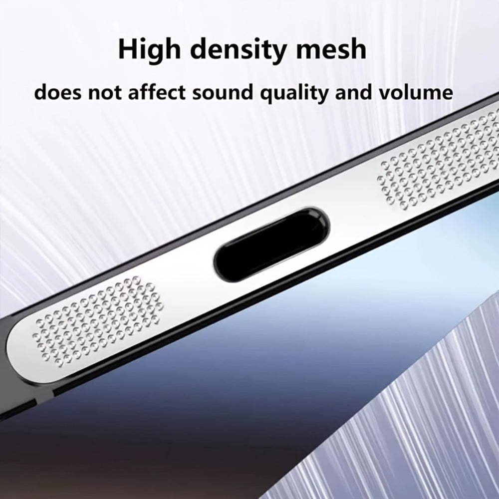Metal Speaker Dust Mesh for iPhone 2-Pack – Anti-Dust Cover Sticker, Dustproof Mesh Net for Speaker & Earpiece, Multiple Colors, Compatible with iPhone 16 / 15 / 14 / 13 / 12 / 11 Series