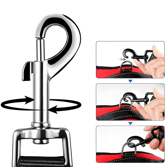 Adjustable Dog Car Tethers, 2-Pack with Quick-Release Buckles for Pet Travel