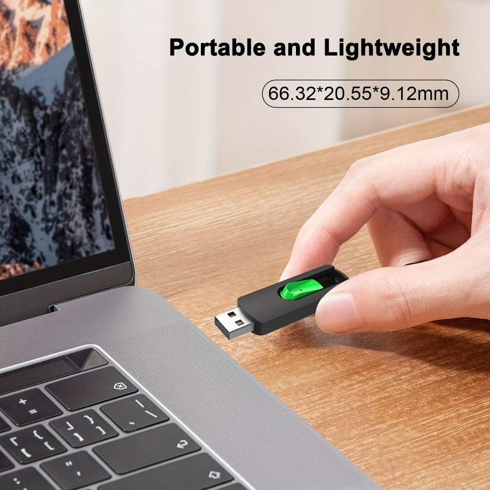 Retractable USB Flash Drive Bulk Pack 5-Pack USB 2.0 Thumb Drive 2GB 4GB 8GB 16GB 32GB 64GB Mixed Colors Capless Jump Drive Memory Stick for PC Laptop Mac TV Car Audio
