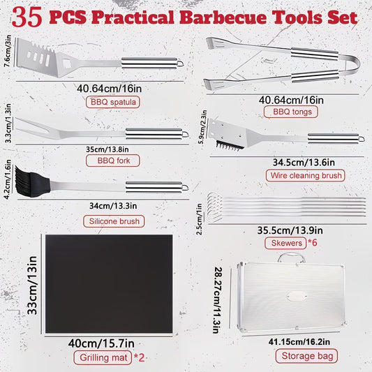 BBQ Griddle Tool Set with Aluminum Case, Spatula, Cover and Scraper