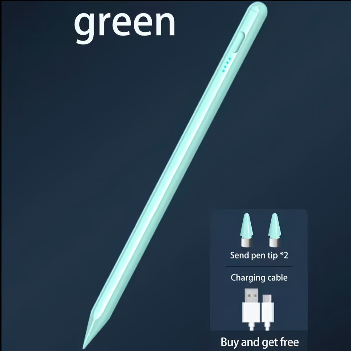 Stylus Pen for iPad & Android Tablets – Palm Rejection, Tilt Sensor, USB-C Charging, Compatible with iPad 6/7/8/9/10, Pro 11"/12.9"/M4, Air 3/4/5/6, Mini 5/6, All Android Tablets (Multi-Color)