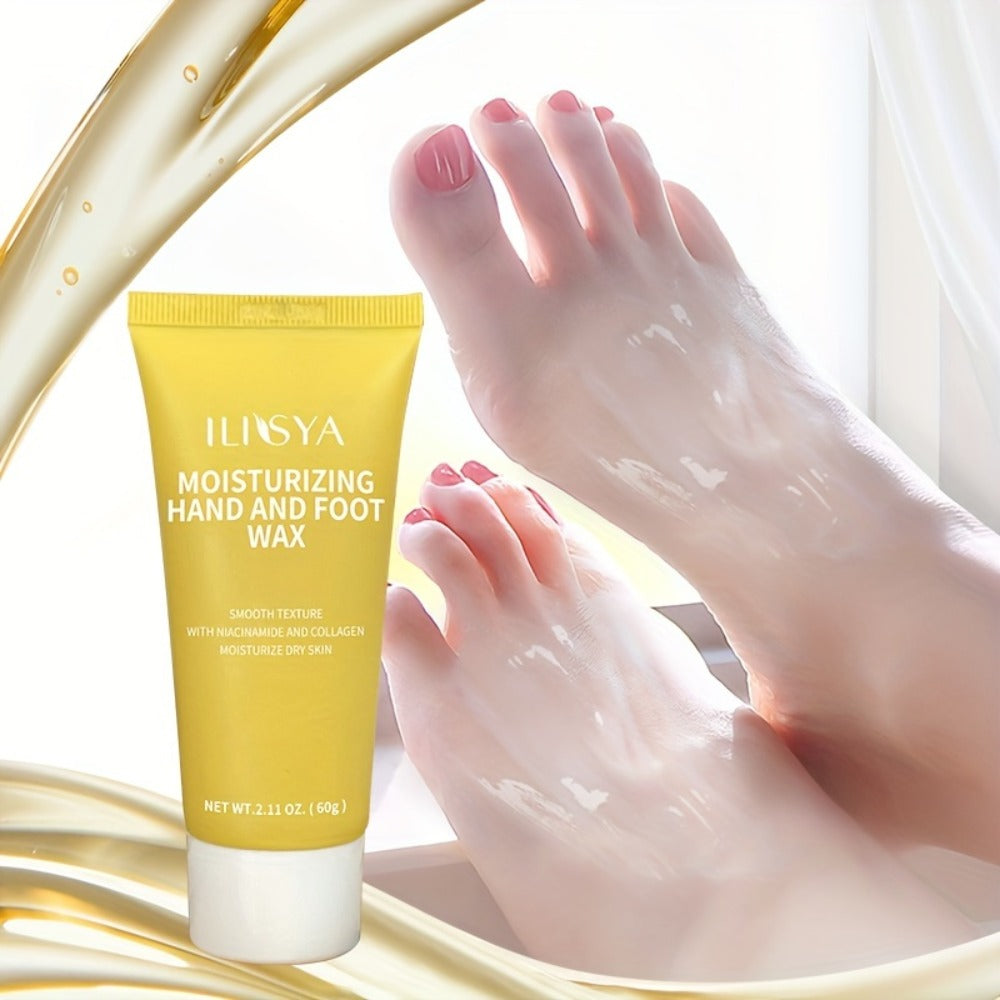 Foot Wax Moisturizing 3 Pack Niacinamide Deep Hydrating Foot Cream Mask Softening Cracked Heel Treatment – Vitamin B3 Dry Foot Skin Repair for Men & Women, Overnight Foot Care Self-Care Gift