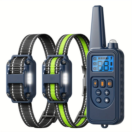 Remote Dog Training Collar with LED, Beep, Vibration and Static Modes, 1- to 3-Dog Options