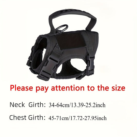 Tactical Cat Harness Vest, Adjustable 600D Polyester Chest Strap, Six Colors