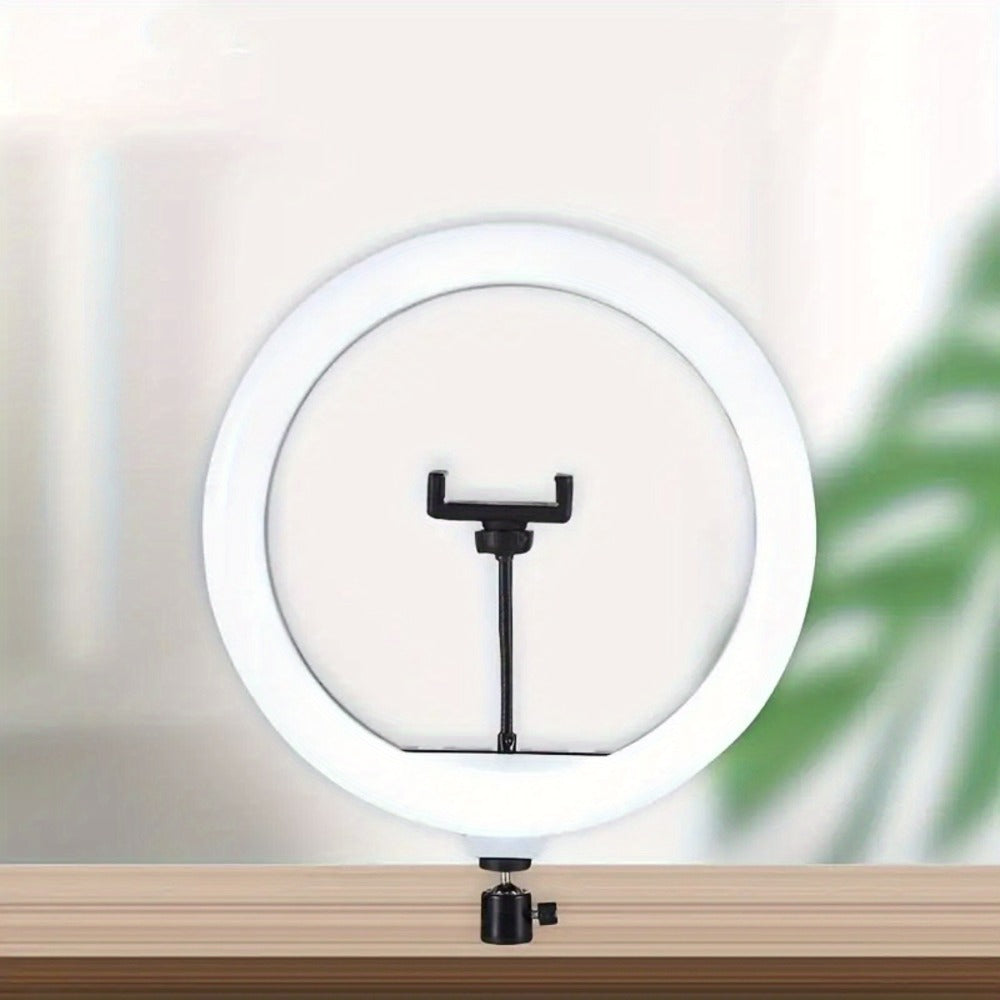 Selfie Ring Light 10/12 Inch with 42-Inch Retractable Tripod Stand | USB Powered, Cold Shoe Mount, Compatible with Smartphone, Camera & Webcam for YouTube, Instagram, TikTok & Live Streaming
