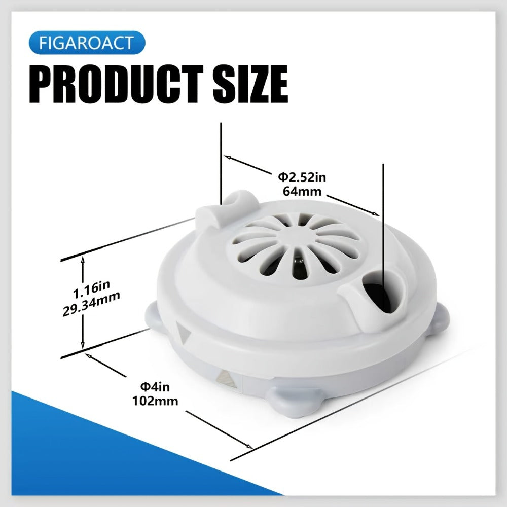 Pipeless Jet Motor Replacement for Pedicure Spa Chair - Magnetic Jet Head with Propeller & Cap, Model P153, Compatible with LURACO & Most Pedicure Bowls, Nail Salon Equipment Part