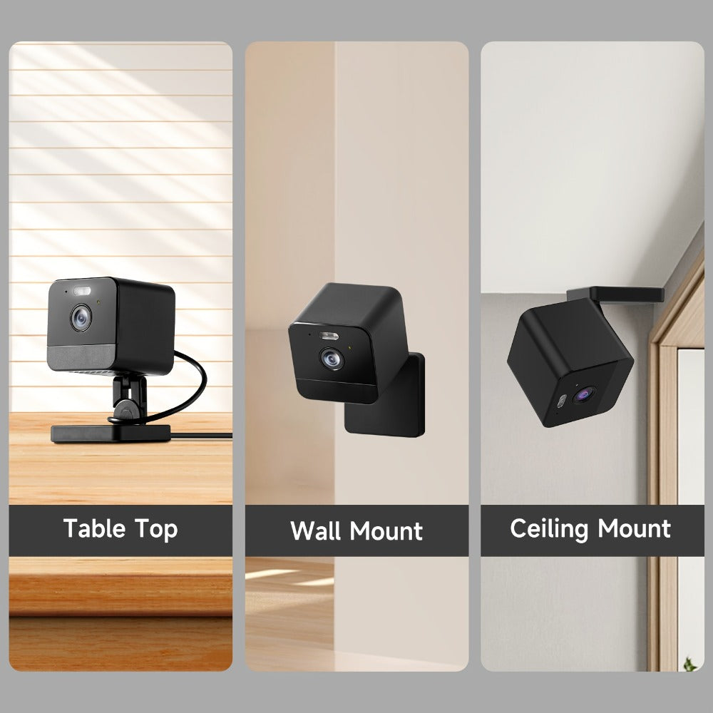 1080P Wireless Security Camera 2-Pack & 4-Pack with Dual-Band WiFi 2.4G & 5G, Motion Detection, Baby Monitor, Night Vision, Two-Way Talk, Siren Alert, Cloud & 256GB SD Card Support – Indoor Home Surveillance
