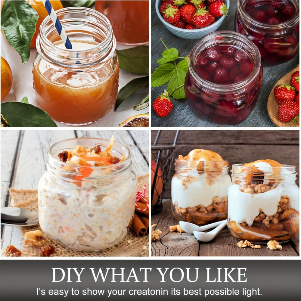 Mason Jars 8oz Glass Jars with Lids – 9/18/27/36 Pack Regular Mouth Canning Jars for Storage, Spices, Jelly, Jam, Honey & Caviar | Dishwasher Safe Spiral Lid Kitchen Storage Containers Set