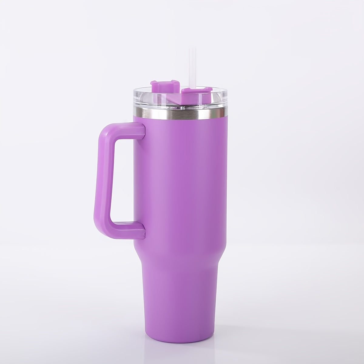 Insulated Tumbler 40oz with Handle & Straw Lid – Double-Wall Vacuum 304 Stainless Steel Travel Cup, Leakproof & Rustproof, Hot & Cold Drinks, 15 Colors, Perfect Gift for Christmas, Travel & Outdoor