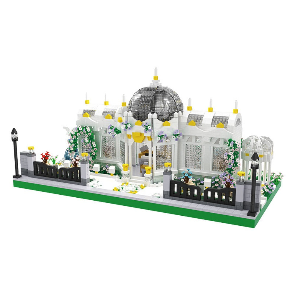 6700-Piece Garden Plaza Micro-Landscape Building Block Display Model