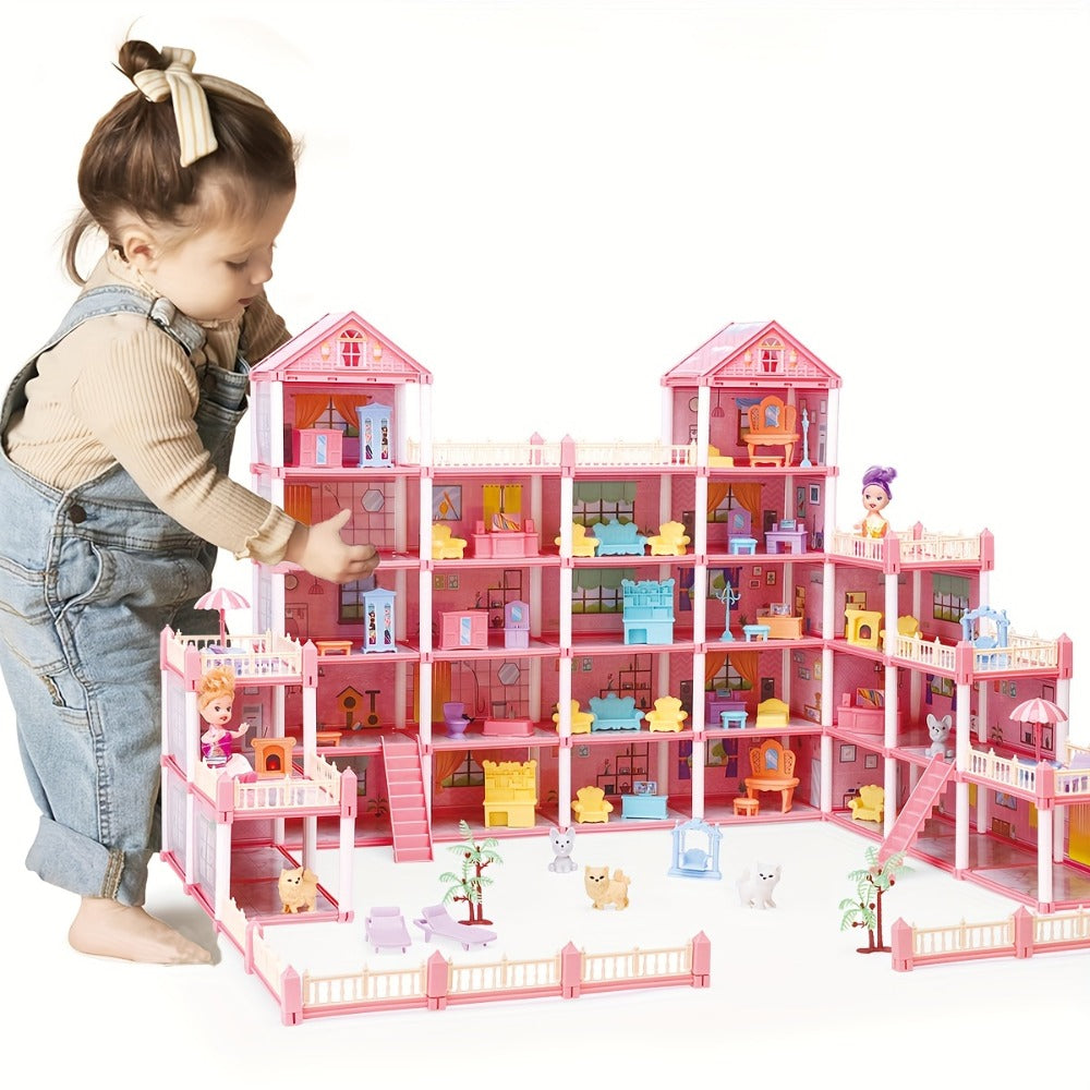 Princess Dollhouse Castle Playset with 14 to 27 Room Options