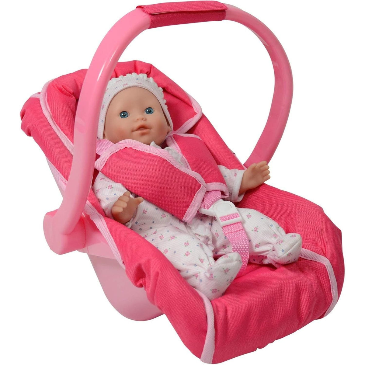 Pink Unicorn Doll Car Seat and Carrier for Dolls Up to 18 Inches
