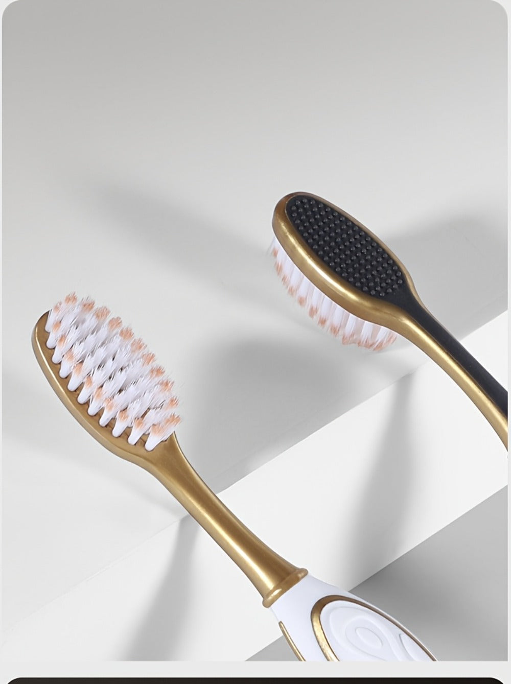 Gloryin Soft Bristle Toothbrush Set Anti-Slip Olive Handle Full Size Head Gentle Gum Care Daily Oral Hygiene for Adults Couples Household Travel 6pcs 12pcs Value Pack